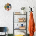 thumbnail image 4 of Yayeee 10" Wall Clock Battery Operated Quartz Round Silent Non-Ticking Home Decor, Floral Patterns, 4 of 6