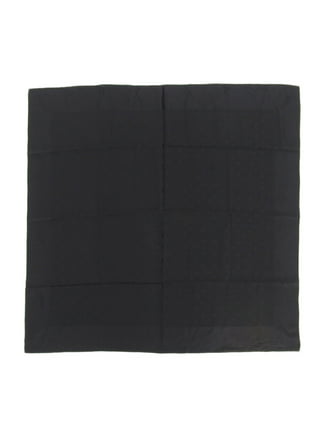 Authenticated Used Louis Vuitton Carre Monaco Scarf Monogram Black Noir  100% Silk Unisex 