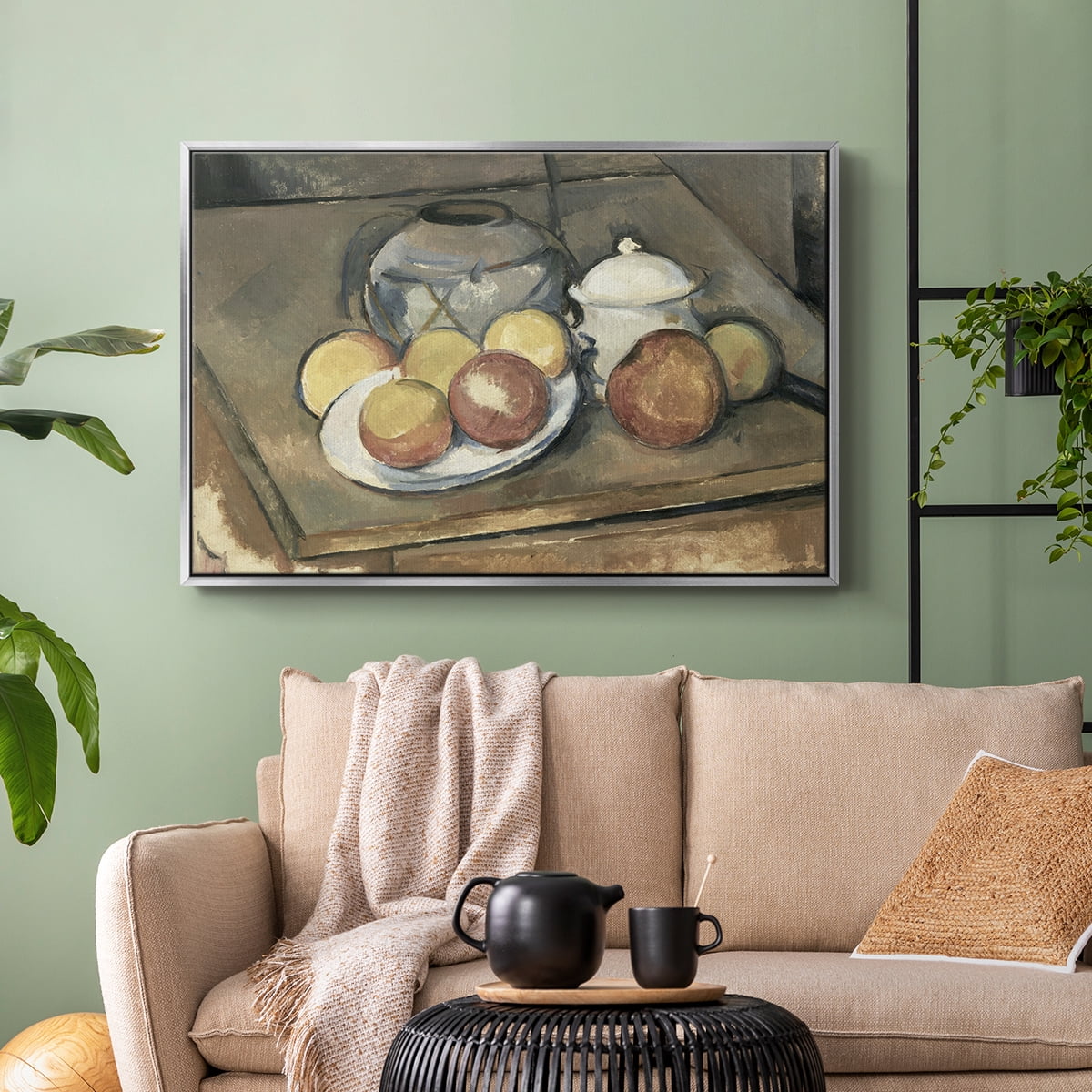 Vintage Botanical Print-VI By Wexford Home Framed in Silver Wood Gallery Wrapped Canvas 27 in. x 41 in.