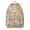 Beige, variant on Unisex Boho Style Backpack, Bohemian Print Zipper Bag with Front Pocket, Lightweight Rucksack for School University Work Commute Vacation, Perfect Gift Choice