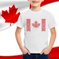 thumbnail image 1 of T-shirt Enfant Garcon Enfants Garçons et Filles Été Fête du Canada Drapeau Feuille d'Érable Monogramme Imprimé Décontracté Col Rond Manches Courtes T-Shirt Hauts d'Été Blanc 3 Ans-4 Ans, 1 of 3
