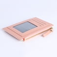 thumbnail image 4 of Cartera Plegable Bolso PU Bifold Wallet Contraste Color Moda Mujer Efectivo Monedero de dinero con cremallera, 4 of 8