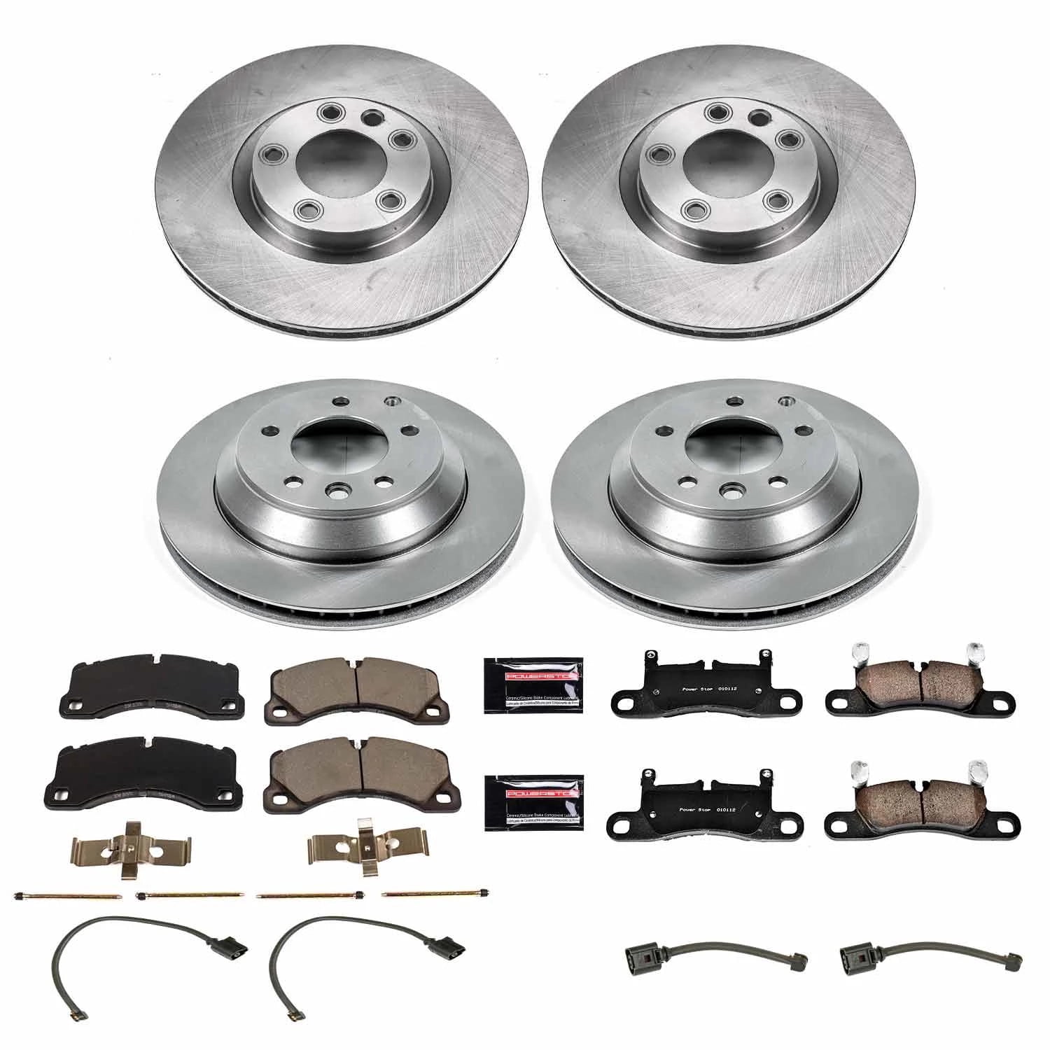 PowerStop Front and Rear Stock Replacement Brake Pad and Rotor Kit Fits: PORSCHE VOLKSWAGEN Select Models KOE6650