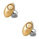 thumbnail image 1 of Llavero con alarma Inteprter de seguridad dorado 2Conjunto, 1 of 6
