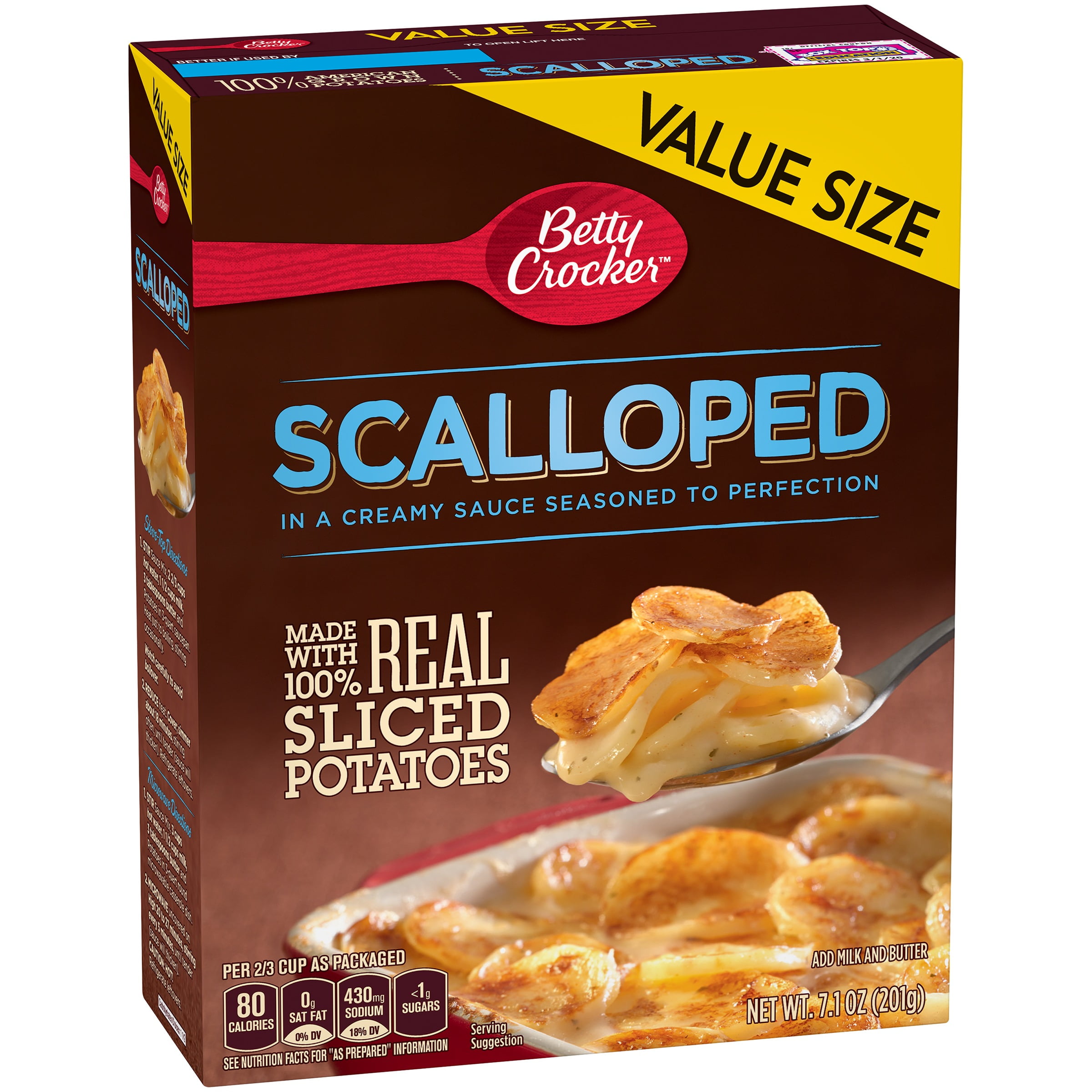 Betty Crocker Scalloped Potatoes Value Size, 7.1 oz by General Mills Sales, Inc.