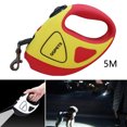thumbnail image 4 of Correa retráctil para perros de servicio de 360 degree antideslizante; Cinta / cinta de nailon resistente; Freno con una mano, - Yellow_16ft Sunnimix correa retráctil, 4 of 8