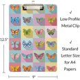 thumbnail image 6 of GZHJMY Clipboard for Classrooms Office Butterfly Set Plastic Clipboard Standard Letter Size A4 Clipboard with Low Profile Metal Clip Decorative Clip Boards for Teachers, 6 of 6