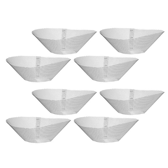 ELAYARD Aluminum Range Hood Grease Filter, Silver Metal Mesh, Universal Fit, Easy Install, Home Use 8Pcs