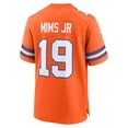 thumbnail image 3 of Men's Nike Marvin Mims Jr Orange Denver Broncos Mile High Collection 1977 Throwback Player Game Jersey, 3 of 6