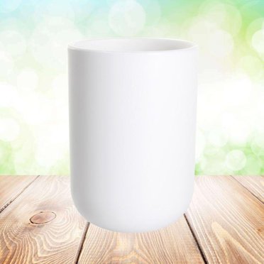 PBPBOX Plastic Toothbrush Cup White Bathroom Tumbler Multi Purpose Cup for Home Use