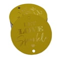 thumbnail image 1 of Inkdotpot Pack Of 50 Let Love Sparkle Wedding Favor Paper Tags Craft Real Gold Foil Hang Tags, 1 of 7