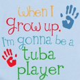 thumbnail image 2 of CafePress - Future Tuba Player Infant Bodysuit - Baby Light Bodysuit, Size Newborn - 24 Months, 2 of 4