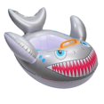 thumbnail image 3 of Children Kids Swimming Ring Seat Cartoon Shark Shape Inflatable Pool Floating Water Toy, 3 of 4