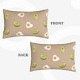 thumbnail image 4 of Daiia Egg and Avocado Bedding Waterproof Pillow Protector Zippered Queen – Bed Bug Proof Pillow Encasement-14"x20", 4 of 9