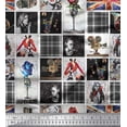 thumbnail image 1 of Soimoi Rayon Fabric Check,Women & Camera Patchwork Print Fabric by The Yard 42 Inch Wide, 1 of 3