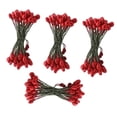 thumbnail image 3 of 200 Piezas de bayas Artificiales Sunnimix Doble Cabeza Mini frutas falsas rojo, 3 of 8