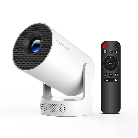 Magcubic 8K Support Projector,  Mini Projector with WiFi 6 & BT5.4, 5w Soundbase Speaker,180°Rotatable Portable for Home & Outdoor Movies HY300Pro 