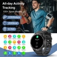 thumbnail image 4 of Reloj inteligente Basznrty Bluetooth Military para hombre a prueba de agua, 4 of 7