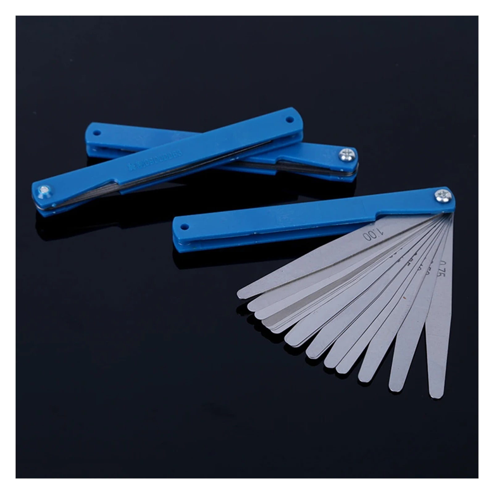 100mm 17 Blade Thickness Metric Filler Feeler Gauge Set Ranging 0.02 to 1.00 ,Corrosion-Resistant