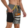 thumbnail image 3 of Fotbe I Like Big Digger Men’s Swim Trunks Quick Dry Swim Shorts Board Shorts with Mesh Lining-X-Large, 3 of 9