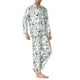 thumbnail image 2 of Balery Bicycle Pijama para Hombre de Dos Piezas con Manga Larga, Conjunto de Dormir y Descanso Suave con Bolsillos-Medium, 2 of 7