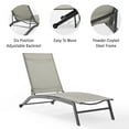 thumbnail image 6 of Crosley Furniture Weaver Reclining Mesh Outdoor Chaise Lounge Chair with Wheels for Patio, Deck, and Pool, 6 of 8