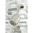 thumbnail image 4 of Kingston Brass KBX8146BX Metropolitan Two-Handle Tub and Shower Faucet, Polished Nickel, 4 of 5