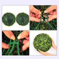 thumbnail image 3 of Mdesiwst Artificial Plant Uv-resistant Plant Topiary Ball Decoration Faux Ball for Outdoor Backyard Porch for Office, 3 of 10