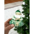 thumbnail image 4 of Yoga Santa Ornament - Blown Glass Holiday Christmas Tree Namaste Decoration Meditation Pose Yogi, 4 of 5