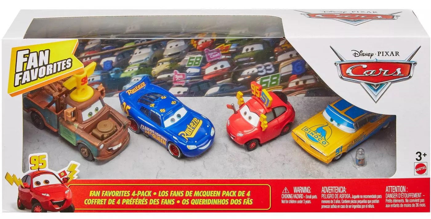 Pixar Disney Cars Movie Favorites 4-Pack