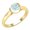 Aquamarine, variant on Collection Round Black Diamond Solitaire Engagement Ring for Women (0.50 ctw, Color Black, Clarity Opaque) in 10K White Gold, Size 5