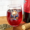 thumbnail image 4 of Happy Halloween Vampire Brittany Spaniel BOO with Pumpkins Fun and Spooky 15oz Stemless Wine Glass Mug Brittany Dog Lover Gifts Idea Wine Glasses Cup - 00018, 4 of 5