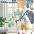 thumbnail image 4 of Yayeee Window Curtains Set of 2 for Living Room Light Filtering 63"x42", Beige Grape Leaves Pattern, 4 of 7