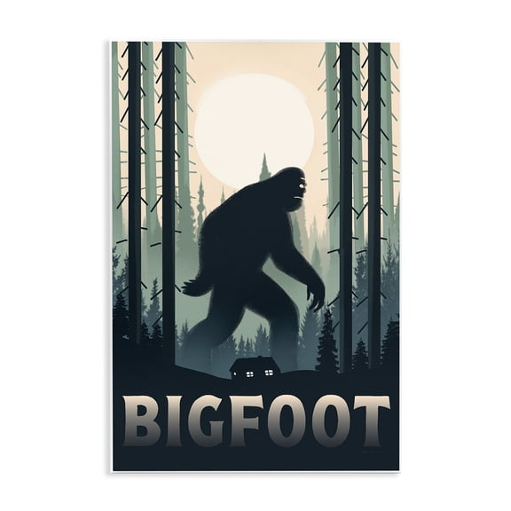 Stupell Industries Traditional Forest Creature Cabin in Woods Wall Plaque Art, 10 x 15, by Omar Escalante