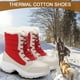thumbnail image 2 of Botas de nieve Botines cálidos de felpa impermeables con cordones para mujer zapatos de invierno plataforma de talla grande Barbie Nuevos Originales, 2 of 7