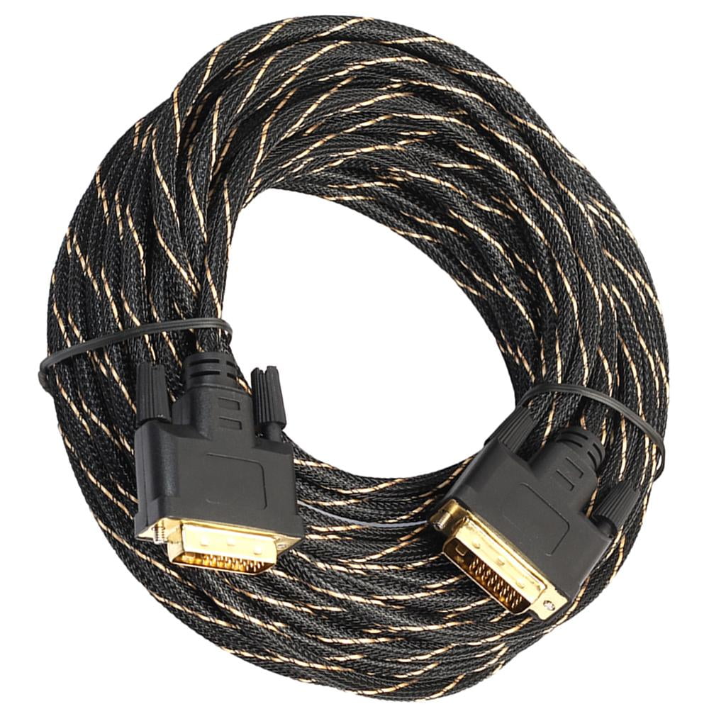 Digital Monitor DVI D to DVI-D Gold Male 24+1 Pin Dual Link TV Cable for HDTV 