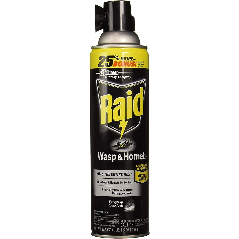Raid Wasp & Killer Spray, 17.5 OZ (3 Pack)