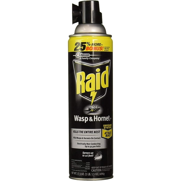 Raid Wasp & Killer Spray, 17.5 OZ (3 Pack)