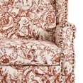 thumbnail image 4 of DREAMSIDEA Wingback Accent Chair with Nailhead Trim & Retro Wood Legs,Morden ArmChair for Living Room-Rococo Orange, 4 of 6