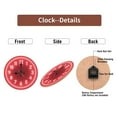 thumbnail image 7 of Red Neon Clock Wall Decor Home Office 10-Inch Silent Wooden Wall Clock, Battery Operated (AA Batteries Not Included), Artistic Home Decor, 7 of 7