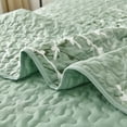 thumbnail image 3 of Goodidea Queen Size Quilt Set Botanical,3Pcs Green Boho Bedding Set Soft Coverlet Adult(90"x96"), 3 of 8