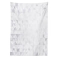 thumbnail image 3 of Ambesonne Grey and White Tablecloth Rectangular Table Cover, Geometric, 60"x84", Pale Grey White, 3 of 4