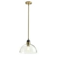 thumbnail image 2 of Aiwen Clear Glass Dome Shape Pendant Light Modern Home Hanging Light Fixture, 2 of 8