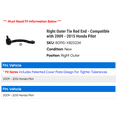 thumbnail image 2 of Right Outer Tie Rod End - Compatible with 2009 - 2015 Honda Pilot 2010 2011 2012 2013 2014, 2 of 2