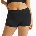 thumbnail image 3 of GlTpooo Women's Plus Size Boxer Briefs Cotton Boyshorts Seamless Stretchy High Waisted Panties Underwear Bottom Black 2XL, 3 of 3