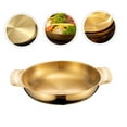 thumbnail image 5 of Toyvian Double Handle Stainless Steel Cooking Pan for Seafood and Hot Pot Kitchen Use, 5 of 8