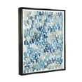 thumbnail image 2 of Stupell Industries Coastal Tile Abstract Soft Blue Beige Shapes Jet Black Framed Floating Canvas Wall Art, 24x30, by Grace Popp, 2 of 5