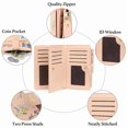 thumbnail image 5 of GAEKEAO Wallets for Women RFID Blocking Medium Bifold Ladies Wallet Leather Floral Card Holder Purse with Zipper Coin Pocket, 5 of 10