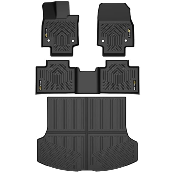 4PCS TPE Floor Mats Cargo Liner All Weather Protection Car Mats Black Fit For 2023-2025 Lexus RX500h