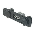 thumbnail image 4 of 1Pcs 50A For Anderson Plug Usb 3.0 Receptacle Flush Mount Recessed Plate 2 6Awg Terminals Double Flush Installation Bracket, 4 of 8